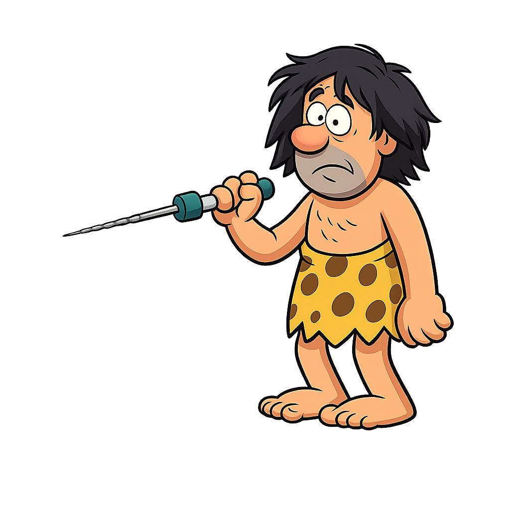 Caveman, la mascotte di GV EndoLab · standard